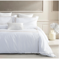 Hotel luxury bedding sheet set cotton white